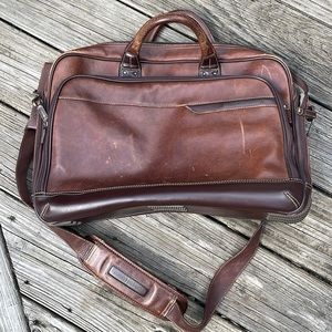 Johnston & Murphy leather briefcase.